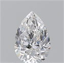 Natural Diamond 0.90 Carats, Pear with  Cut, D Color, VS2 Clarity and Certified by GIA