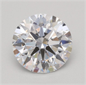 Lab Grown Diamond 1.06 Carats, Round with Ideal Cut, D Color, VVS2 Clarity and Certified by IGI
