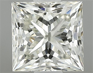 Picture of Natural Diamond 0.80 Carats, Princess with  Cut, L Color, IF Clarity and Certified by GIA