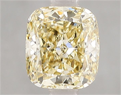 Picture of Lab Grown Diamond 1.50 Carats, CUSHION MODIFIED with  Cut, Fancy Intense Yellow Color, VS2 Clarity and Certified by IGI