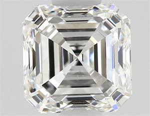 Picture of Natural Diamond 0.67 Carats, Asscher with  Cut, F Color, IF Clarity and Certified by GIA