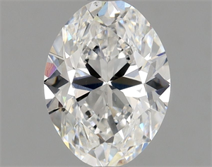 Picture of Natural Diamond 0.90 Carats, Oval with  Cut, E Color, SI1 Clarity and Certified by GIA