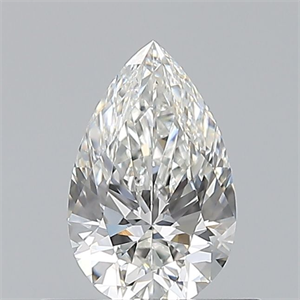 Picture of Natural Diamond 0.50 Carats, Pear with  Cut, F Color, VVS2 Clarity and Certified by GIA