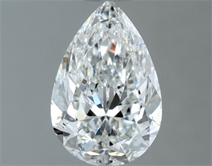 Picture of Natural Diamond 1.00 Carats, Pear with  Cut, G Color, SI1 Clarity and Certified by GIA