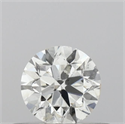Natural Diamond 0.40 Carats, Round with Excellent Cut, H Color, SI1 Clarity and Certified by IGI