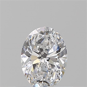 Picture of Natural Diamond 0.51 Carats, Oval with  Cut, D Color, VVS2 Clarity and Certified by GIA