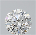 Natural Diamond 0.71 Carats, Round with Excellent Cut, H Color, VVS1 Clarity and Certified by GIA