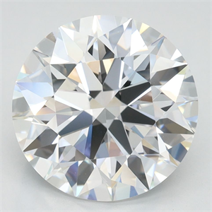 Picture of Lab Grown Diamond 3.82 Carats, Round with Ideal Cut, D Color, IF Clarity and Certified by IGI