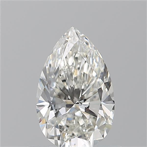 Picture of Natural Diamond 0.71 Carats, Pear with  Cut, I Color, VS2 Clarity and Certified by GIA