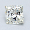 Diamante Natural 2.19 quilates, Princesa , Color J, claridad VVS2 y certificado GIA