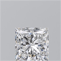 Natural Diamond 1.01 Carats, Princess with  Cut, E Color, SI1 Clarity and Certified by GIA