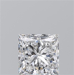 Picture of Natural Diamond 1.01 Carats, Princess with  Cut, E Color, SI1 Clarity and Certified by GIA