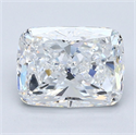 Natural Diamond 2.70 Carats, Cushion with  Cut, E Color, VS1 Clarity and Certified by GIA