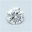 Diamante Natural 0.54 quilates, Redondo , Color D, claridad SI1 y certificado GIA