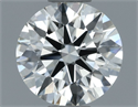 Natural Diamond 0.73 Carats, Round with Excellent Cut, I Color, VVS1 Clarity and Certified by IGI