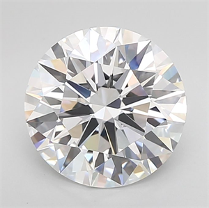 Picture of Lab Grown Diamond 5.13 Carats, Round with Ideal Cut, E Color, IF Clarity and Certified by IGI