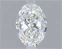 Diamante Natural 0.40 quilates, Ovalado , Color F, claridad VS2 y certificado GIA