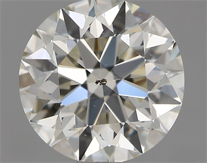 Picture of Natural Diamond 0.75 Carats, Round with Excellent Cut, L Color, SI1 Clarity and Certified by GIA