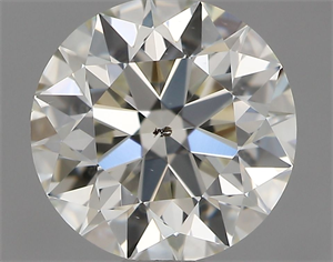 Picture of Natural Diamond 0.75 Carats, Round with Excellent Cut, L Color, SI1 Clarity and Certified by GIA