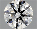 Diamante Natural 0.57 quilates, Redondo , Color H, claridad IF y certificado GIA