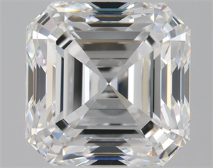 Picture of Natural Diamond 1.70 Carats, Asscher with  Cut, D Color, VVS2 Clarity and Certified by GIA