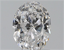 Natural Diamond 0.80 Carats, Oval with  Cut, D Color, SI1 Clarity and Certified by GIA