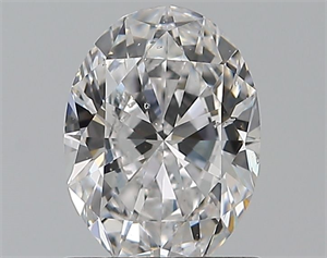 Picture of Natural Diamond 0.80 Carats, Oval with  Cut, D Color, SI1 Clarity and Certified by GIA