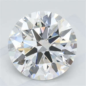 Picture of Lab Grown Diamond 2.59 Carats, Round with Ideal Cut, D Color, IF Clarity and Certified by IGI