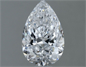 Natural Diamond 1.01 Carats, Pear with  Cut, D Color, SI1 Clarity and Certified by GIA