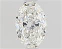 Natural Diamond 0.50 Carats, Oval with  Cut, F Color, VVS1 Clarity and Certified by GIA