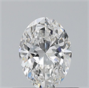 Natural Diamond 0.50 Carats, Oval with  Cut, E Color, VVS1 Clarity and Certified by GIA