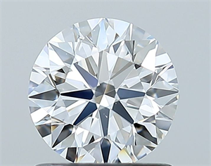 Picture of Natural Diamond 0.90 Carats, Round with Excellent Cut, D Color, VS2 Clarity and Certified by GIA