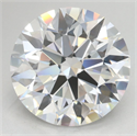 Lab Grown Diamond 4.65 Carats, Round with Excellent Cut, D Color, VVS1 Clarity and Certified by GIA