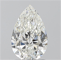 Natural Diamond 1.30 Carats, Pear with  Cut, H Color, VS1 Clarity and Certified by GIA