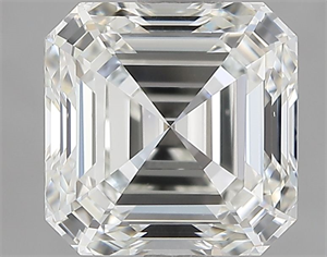 Foto Diamante Natural 1.70 quilates, Esmeralda , Color H, claridad VVS2 y certificado HRD de