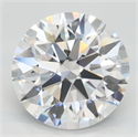 Lab Grown Diamond 3.58 Carats, Round with Ideal Cut, D Color, IF Clarity and Certified by IGI