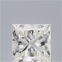 Natural Diamond 0.71 Carats, Princess with  Cut, G Color, IF Clarity and Certified by IGI