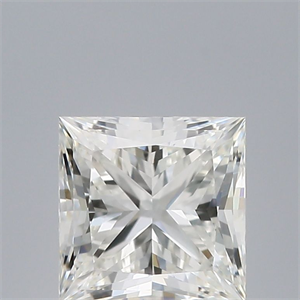 Picture of Natural Diamond 0.71 Carats, Princess with  Cut, G Color, IF Clarity and Certified by IGI