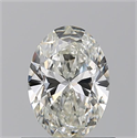 Natural Diamond 0.71 Carats, Oval with  Cut, I Color, VVS1 Clarity and Certified by GIA