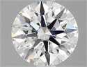 Lab Grown Diamond 1.04 Carats, Round with Ideal Cut, D Color, VS1 Clarity and Certified by IGI