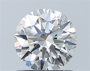 Picture of Natural Diamond 0.80 Carats, Round with Excellent Cut, I Color, VS2 Clarity and Certified by GIA
