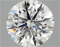 Lab Grown Diamond 3.07 Carats, Round with Excellent Cut, F Color, VVS2 Clarity and Certified by IGI