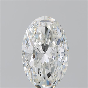 Foto Diamante Natural 3.21 quilates, Ovalado , Color H, claridad VVS2 y certificado GIA de