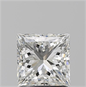 Natural Diamond 1.51 Carats, Princess with  Cut, I Color, VS2 Clarity and Certified by GIA