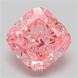 Picture of Lab Grown Diamond 2.05 Carats, CUSHION MODIFIED with  Cut, Fancy Vivid Pink Color, VS1 Clarity and Certified by IGI