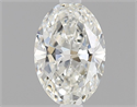 Natural Diamond 0.50 Carats, Oval with  Cut, G Color, VS1 Clarity and Certified by IGI