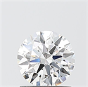 Lab Grown Diamond 1.01 Carats, Round with Ideal Cut, D Color, VS1 Clarity and Certified by IGI