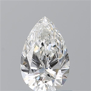 Picture of Natural Diamond 0.73 Carats, Pear with  Cut, G Color, VS2 Clarity and Certified by GIA