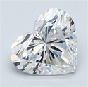 Natural Diamond 2.20 Carats, Heart with  Cut, G Color, VS2 Clarity and Certified by GIA