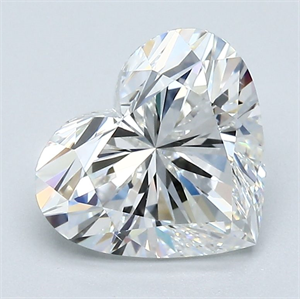 Picture of Natural Diamond 2.20 Carats, Heart with  Cut, G Color, VS2 Clarity and Certified by GIA